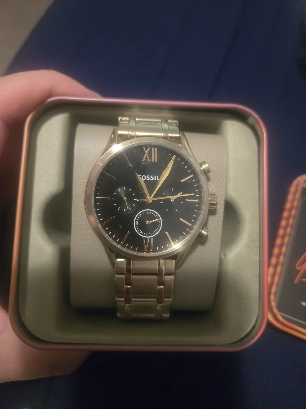 Fossil BQ2366 Fenmore Midsize Multifunction Gold Tone Stainless Steel Watch - Picture 2 of 3